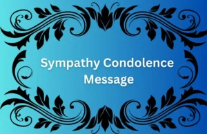 Sympathy Condolence Message