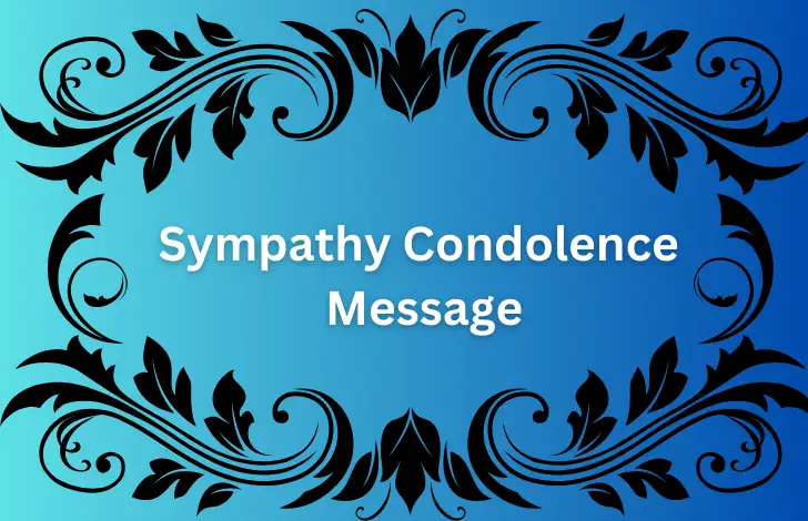 Sympathy Condolence Message